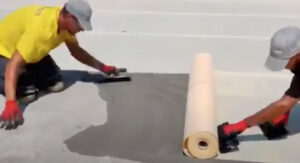 Instalación de una lámina imoermeabilizante DRY80