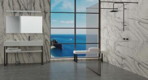 Ducha moderna con plato level